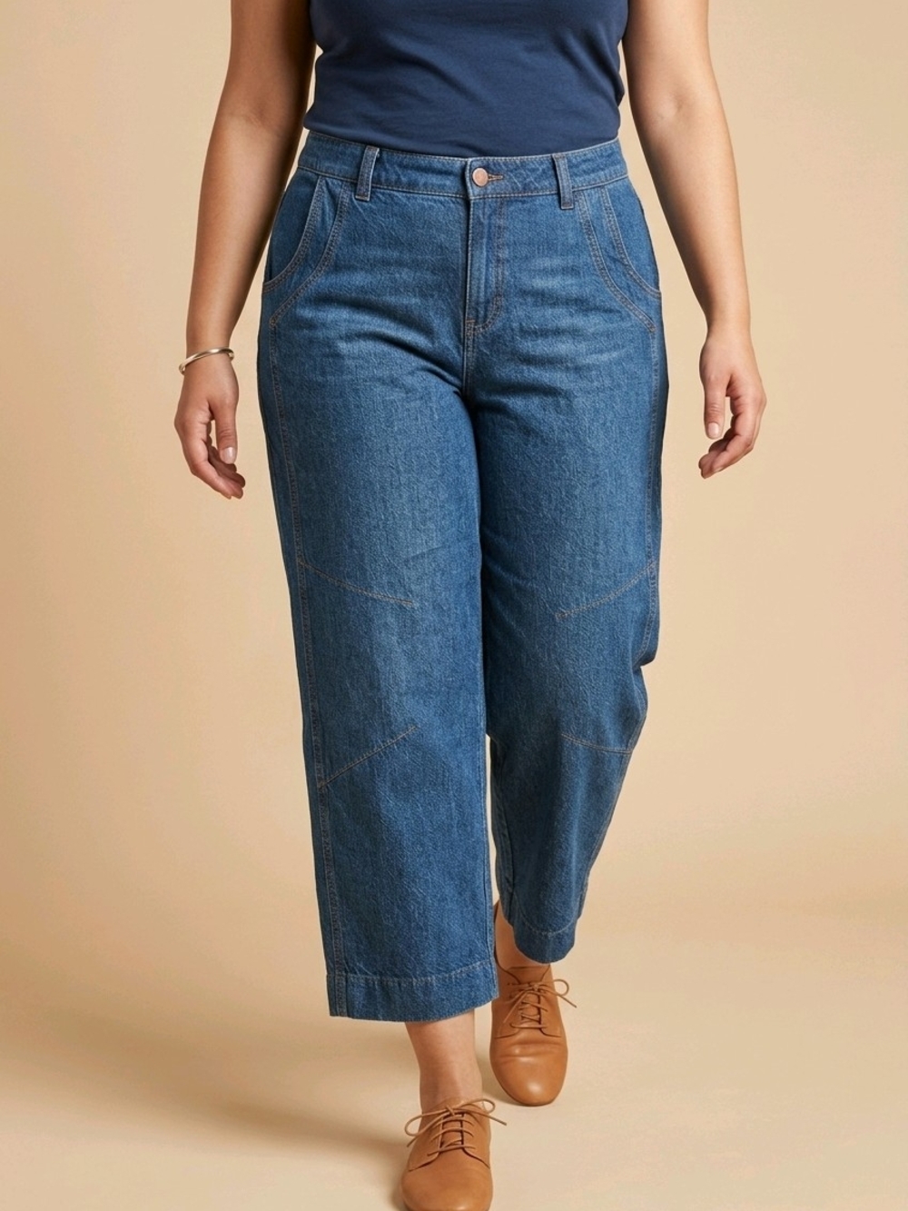 Democracy Ab'solution Wide Leg Cropped Denim Jeans Size 14